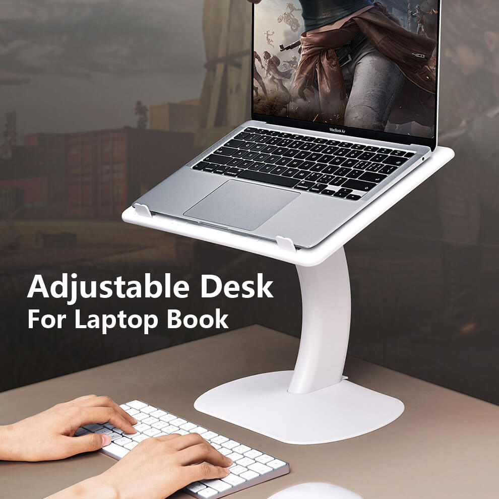 Multipurpose LapDesk Stand Used As A Desk Riser