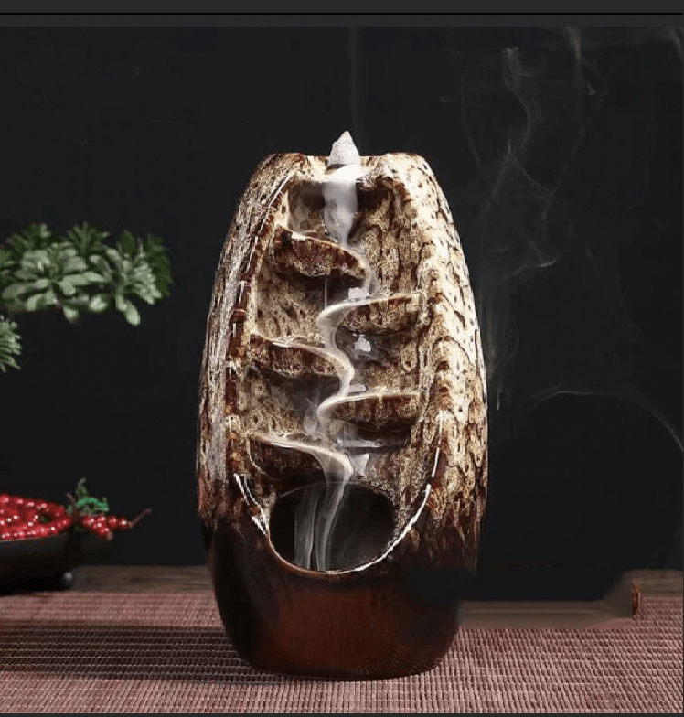 The Brown Incense Burner Helps The Aroma Of Lavender To Soothe And Relax You.