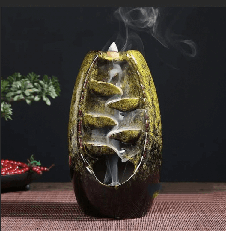 Bring The Aroma Of Green Tea Or Apple To Your Kitchen With This Yellow Zen Incense Burner.