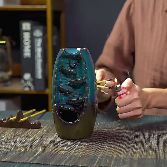 Video of Zen River Back-Flow Incense Burner.